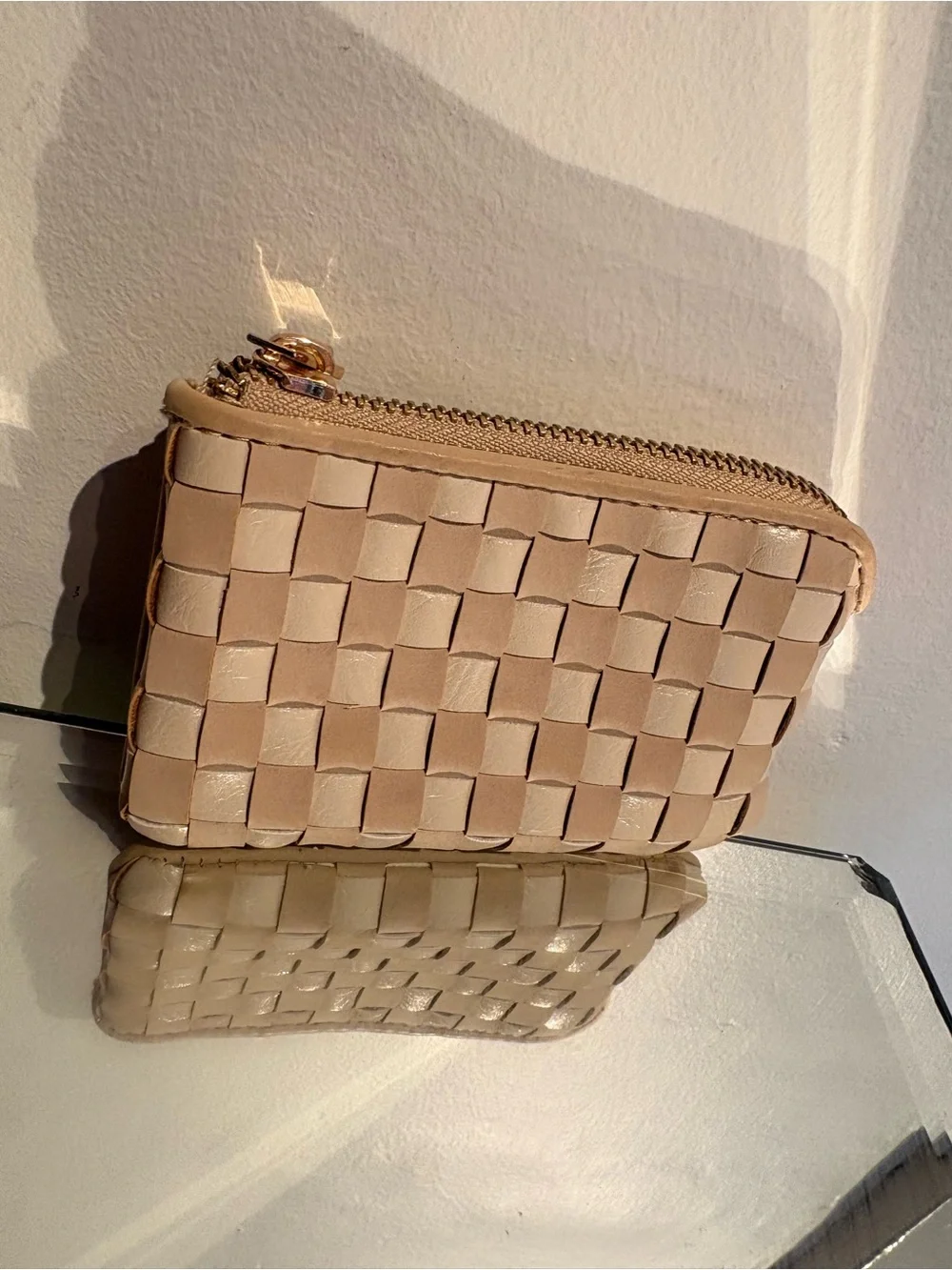 Smaller weaved mini wallet